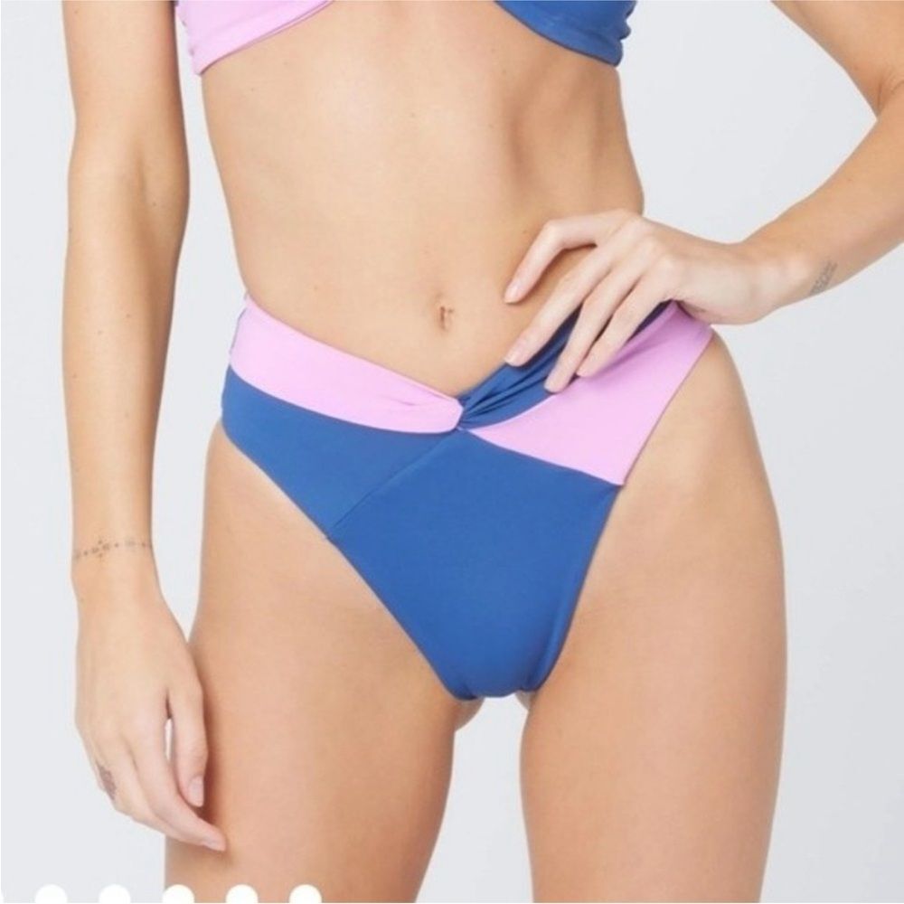 L*Space Blue and Pink Bikini